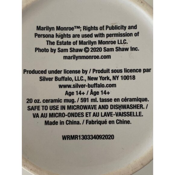 Marilyn Monroe Polka Dot Mug Give A Girl The Right Shoes Pink & Black 20 ounce - Picture 8 of 9